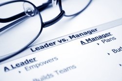 Leadership versus Management